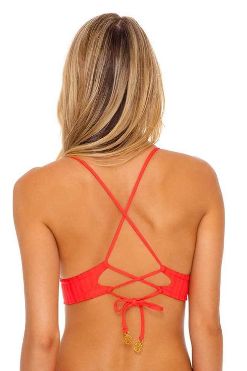 Luli Fama Corazon De Seda Reversible Bustier Top